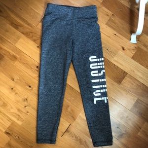 Justice kids size 8 workout pants